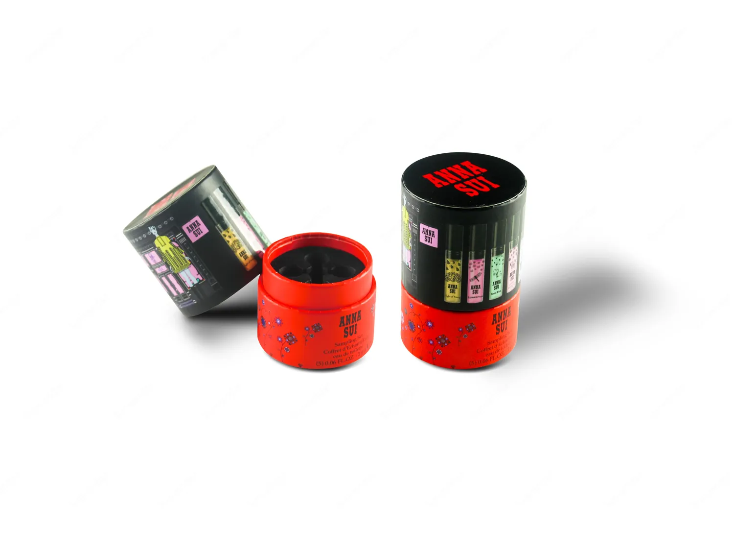 Tube telescope box with neck shoulder exposed