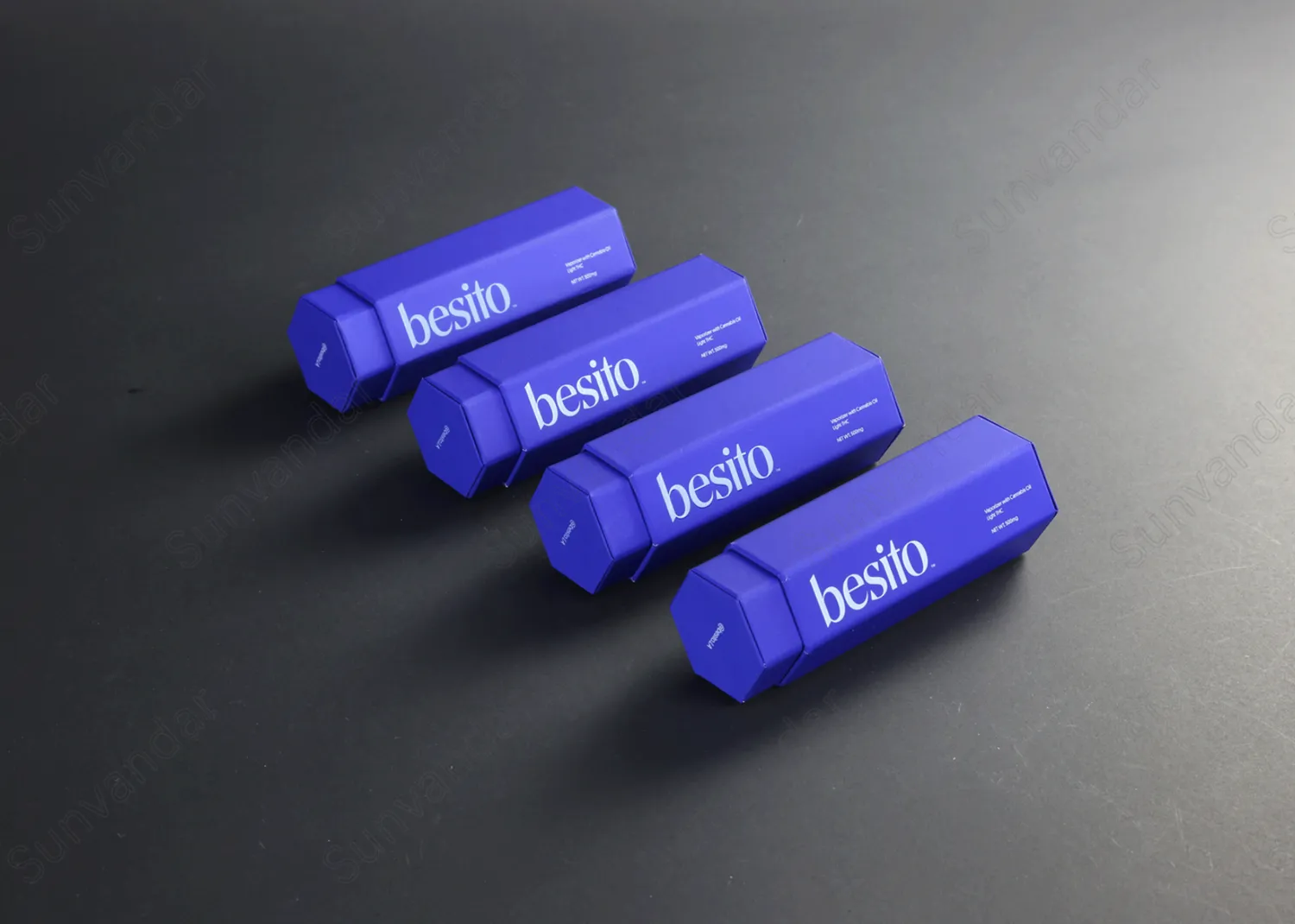 Hexagon telescope box
PMS printing